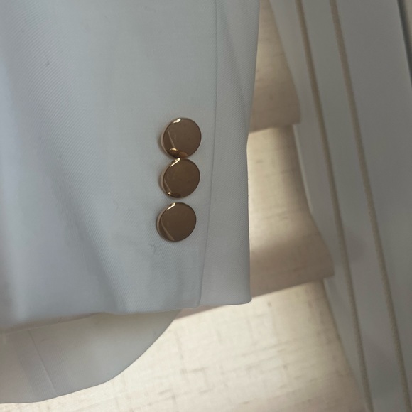 New KULE The Nelson Cream 100% Wool Lined Blazer Size L Retails $428 - Picture 9 of 12